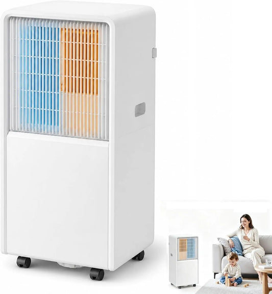Generic 4-em-1 ar condicionado 24 horas, portátil, timer, unidade de compressor AC, 4 modos, comando à distância, incluindo acessórios de evacuação, baixo ruído quarto