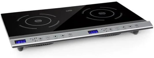 KLARSTEIN Utensílio de cozinha, 3100 W, toque, temporizador, travamento, 10 níveis, Klarstein Cucinata Placa móvel, Placa de indução dupla