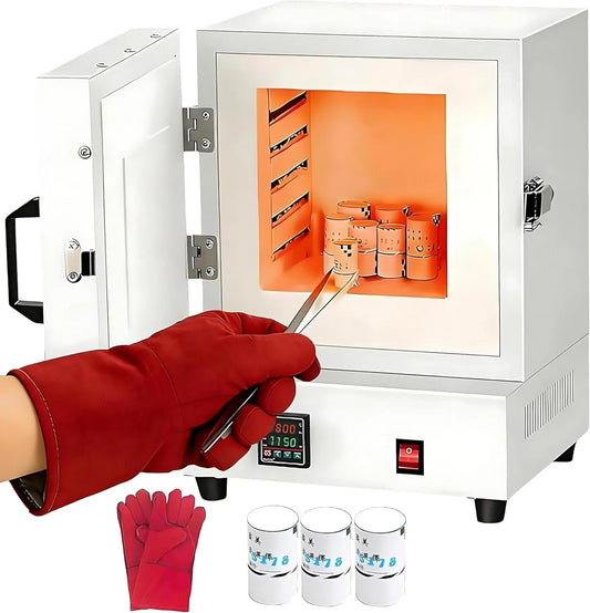 RoyceBee Forno elétrico, 2000 W, profissional, regulação digital especificado 0-1150°C, 2000W, para cerâmica, jóias, Fonderie Cire e vidro