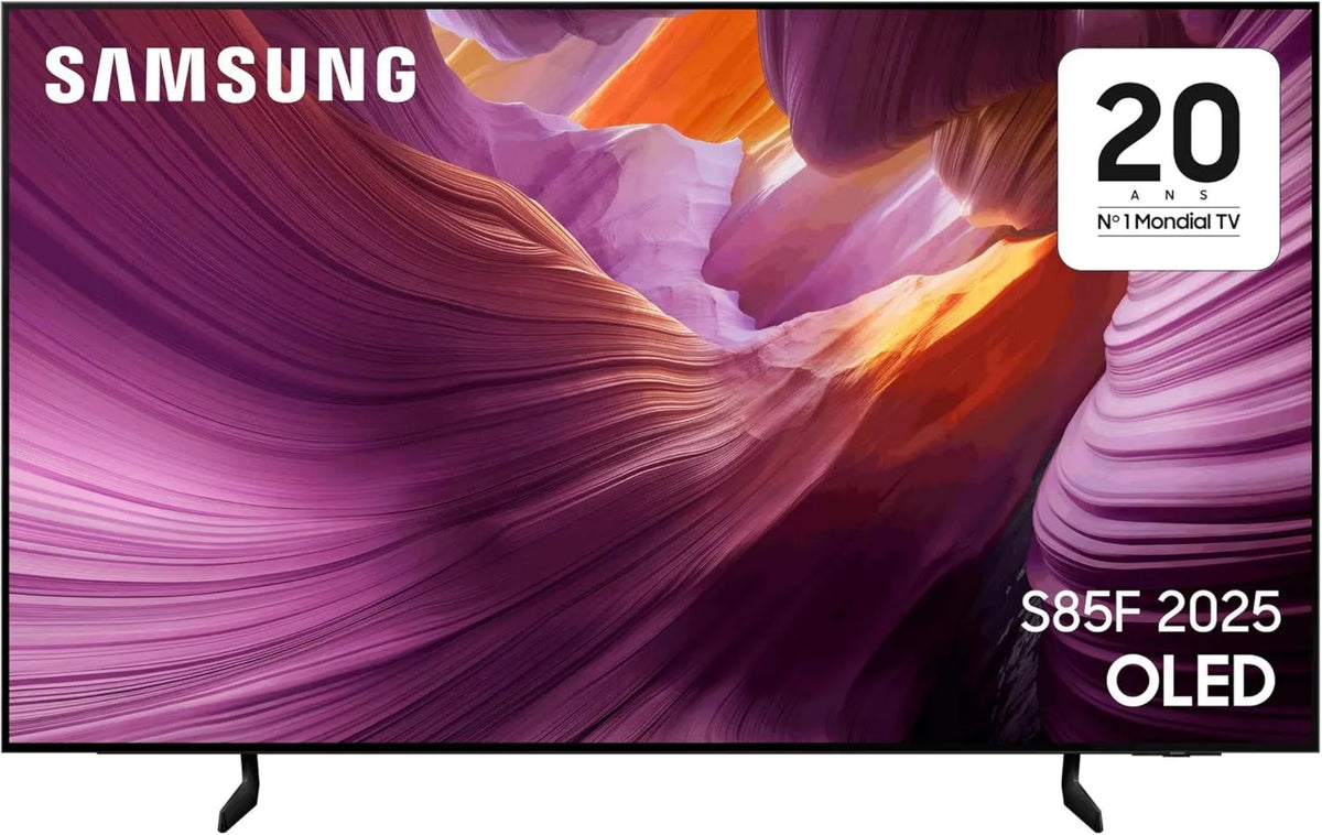 Samsung S85F NQ4 Smart TV, 55 polegadas, TV, 4K UHD, OLED, HDR, Wi-Fi, aplicação, Processador de IA Gen2, WiFi, Airplay, Q-Sinfonia, OTS Lite