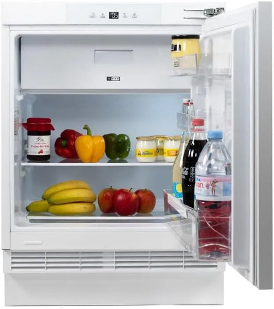 BELDEKO Frigorífico, 121 L, Classe E de energia, encastrado, 2 zonas de temperatura, ajuste de temperatura, kit de pantógrafo Incluído