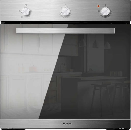 Cecotec Bolero Hexa C136000 Forno elétrico, 77 L, 2800 W, 4 programas, classe E, encastrado, temporizador, Ventilador de arrefecimento, Steam Assist