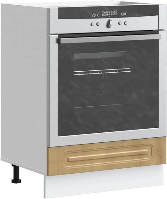 Holepyr Microondas, Kalmar Craftsman Gabinete de cozinha de carvalho artesanal com espaço de armazenamento e pés ajustáveis para forno e microondas Compact Durable