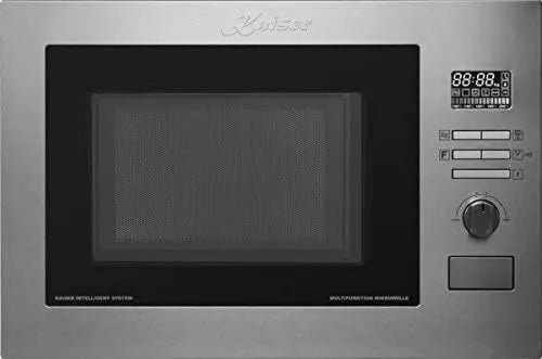 Kaiser Microondas, 25 L, 21 programas, encastrado, pizza, aço inoxidável, 25L/21 funções, UVP 649 EUR, Vencedor do Prêmio de Marca Alemã 2017-2018