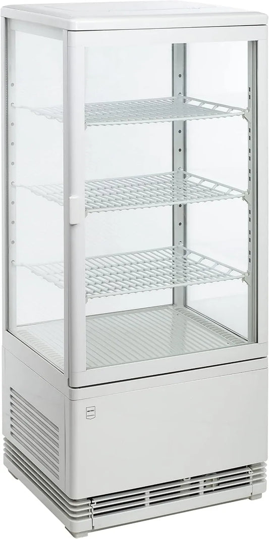 METRO Professional Vidro refrigerado GGC2078, 42, 8x 38, 6x96 cm, 78 L, branco, plástico, vidro, ventilado frio, prateleiras ajustável