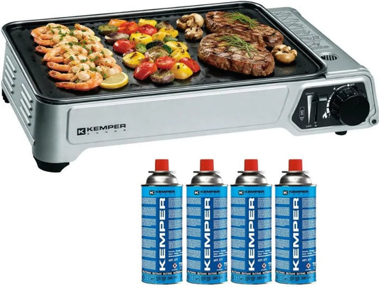 Placa de gás, 2300 W, portátil, toque, camping, placa de gás, Kemper