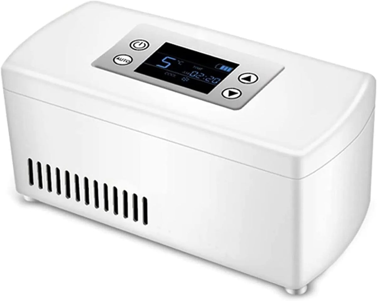 YxJPP Portátil frigorífico médico, 2 a 8 °C, transporte de insulina e medicamentos, organização médica frigorífico, refrigeração habitação para