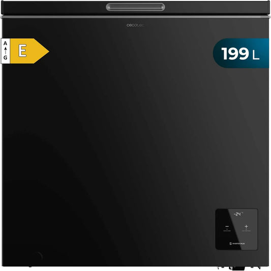 Cecotec Bolero CoolMarket Chest Congelador, 199 L, Energy class E, Inverter, congelador armary, preto, 5 cm de altura e 82, 5 cm de largura