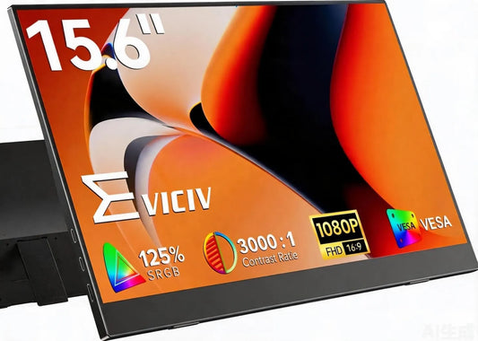 EVICIV Monitor, 15, 6 polegadas, 1920 × 1080, móvel, Full HD, HDMI, USB, ecrã de PC, Telefone