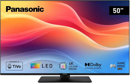 Panasonic TB-50W61AEZC Smart TV, 50 polegadas, TV, 4K UHD, Assistente do Google, Alexa e Siri, Dolby Vision & Atmos, Série W61, Alexa & Commande